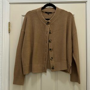 Quince 100% Organic Cotton Cropped Cardigan XL